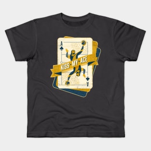 Kiss My Ace (of Clubs) | Volleyball Kids T-Shirt